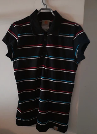 Carhartt polo nera a righe, merk: Carhartt, staat: Heel goed, maat: S, € 20,00, € 21,70 inclusief Kopersbescherming