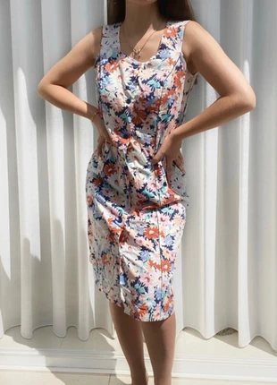 Robe fleurie col carré - vintage, brand: Vintage Dressing, condition: Very good, size: M / 38 / 10, €10.00, €11.20 includes Buyer Protection