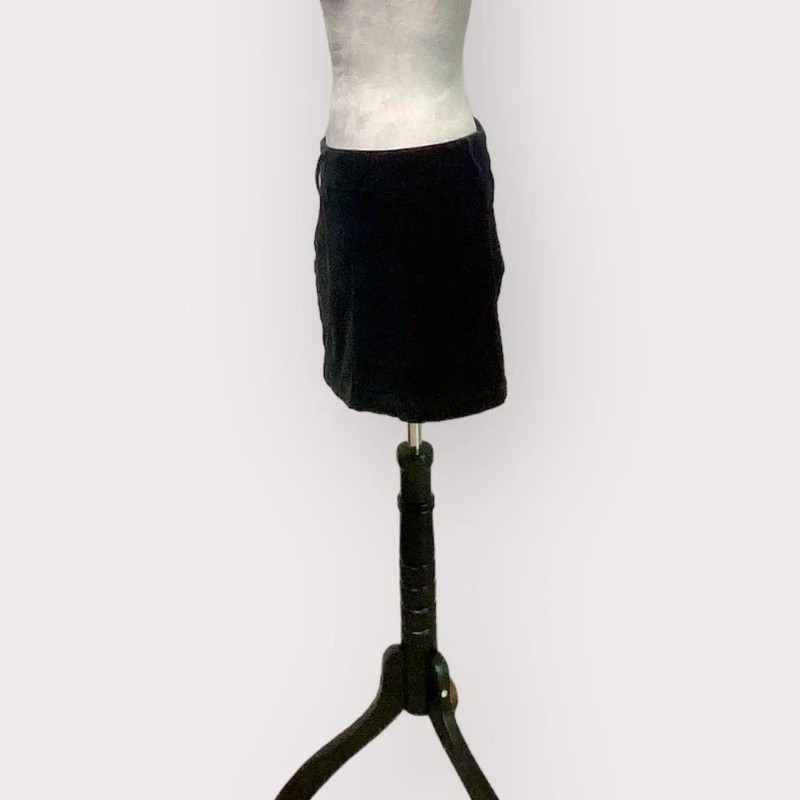 Old Navy Velvet Mini Skirt Black 4