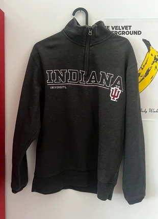 Felpa unisex mezza zip Indiana University, marca: Vintage Dressing, estado: Muy bueno, tamaño: S, 7,00 €, 8,05 € Protección al comprador incluida