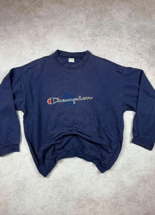 🧵 Sudadera Champion vintage oversized talla L | Azul marino 💙, marca: Champion, estado: Muy bueno, tamaño: L / 40 / 12, 13,20 €, 14,56 € Protección al comprador incluida