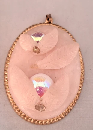 Vintage ketting hanger costume sieraad 50s parelmoer celluloid, merk: Vintage, staat: Goed, € 3,75, € 4,64 inclusief Kopersbescherming