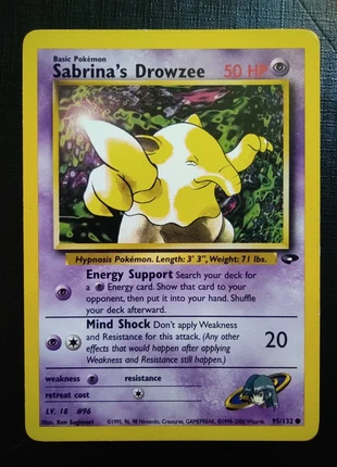 Carte Pokémon Sabrina's Drowzee 95/132 GD/EX, brand: Pokémon, condition: Very good, €1.00, €1.75 includes Buyer Protection