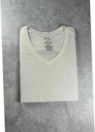 T-shirt été, fin & Léger Col V neck Ralph Lauren classic fit | Blanc/White | Taille L, brand: Ralph Lauren, condition: Good, size: L, €12.00, €13.30 includes Buyer Protection Pro