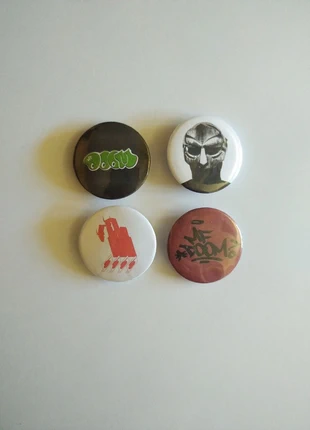 badges MFdoom, brand: RAP, condition: New without tags, €4.60, €5.53 includes Buyer Protection