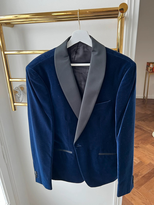 Veste velours bleu 1