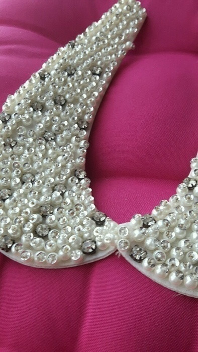 Collier col claudine à strass 5