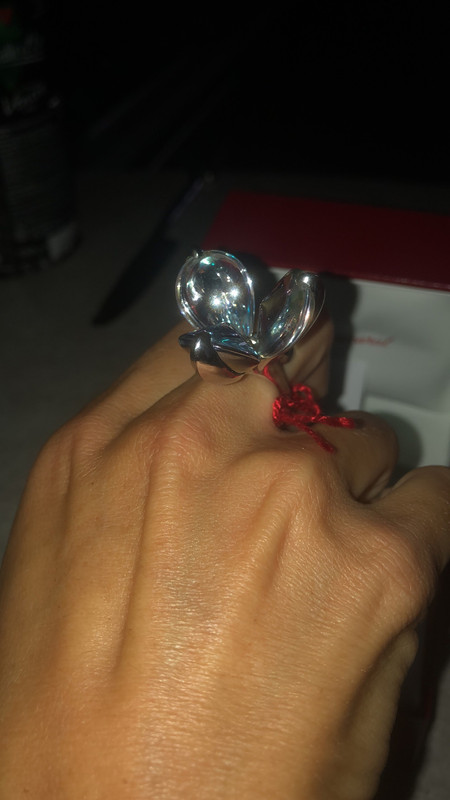 Bague discount baccarat fleur