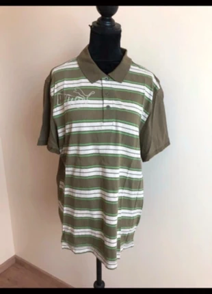 Polo kaki puma homme à rayure, brand: Puma, condizioni: Ottime, taglia: L, €3.00, €3.85 include la Protezione acquisti