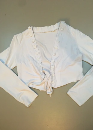 Gilet coquette sleeves manches shrug cardigan, marca: Vintage, estado: Novo sem etiquetas, tamanho: S / 36 / 8, €3.00, €3.85 inclui Proteção do Comprador