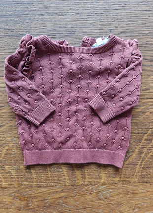 Bordeaux trui, merk: Cuddles & Smiles, staat: Heel goed, maat: 1-3 maanden / 56 cm, € 2,50, € 3,33 inclusief Kopersbescherming