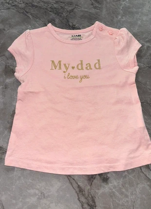 T-shirt Kiabi, marca: Kiabi, estado: Muito bom, tamanho: 3-6 meses / 62 cm, €1.50, €2.28 inclui Proteção do Comprador