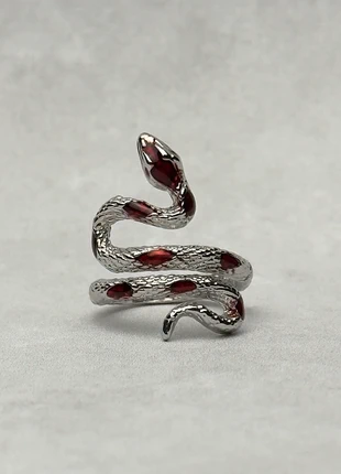 Bague Chrome Red Snake en acier inoxydable, marque: CHROME, état: Très bon état, taille: Ajustable, 10,00 €, 11,20 € Protection acheteurs incluse