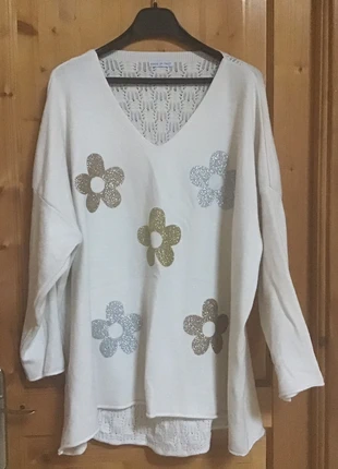 Pull femme, marque: Made In Italy, état: Neuf sans étiquette, taille: XXL / 44 / 16, 10,00 €, 11,20 € Protection acheteurs incluse