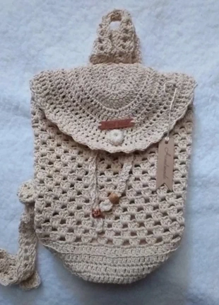 Mochila de ganchillo. Artesanal., merk: Local, staat: Nieuw zonder prijskaartje, € 23,95, € 25,85 inclusief Kopersbescherming