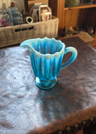 Opaline glass vintage cream jug, brand: Cream, condition: Satisfactory, £3.00, £3.85 includes Buyer Protection