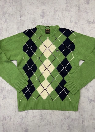 Maglione vintage Meltin' Pot – 80% lana, taglia L, motivo argyle, marca: Vintage Dressing, estado: Muito bom, tamanho: L, €30.00, €32.20 inclui Proteção do Comprador