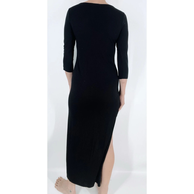 Soprano Hi Low Black Quarter Sleeve Dress Size Small 3