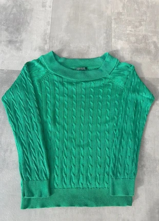Pull torsadé col rond Ralph Lauren femme XL vert émeraude vintage, brand: Ralph Lauren, condition: Good, size: XL / 42 / 14, €12.00, €13.30 includes Buyer Protection