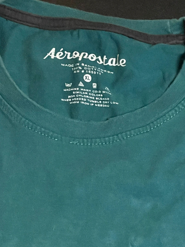 Men’s teal Aeropostale short sleeve shirt xl 2