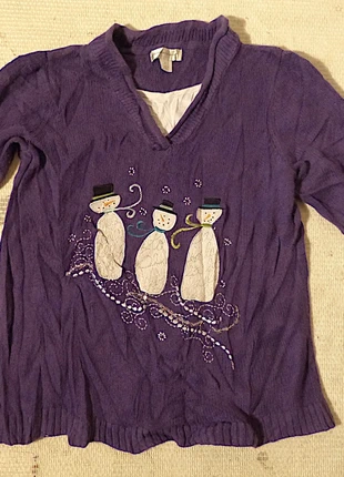 Christopher & Banks pull de Noël fêtes Bonhomme de Neige L, marque: Christopher & Banks, état: Très bon état, taille: L / 40 / 12, 6,00 €, 7,00 € Protection acheteurs incluse