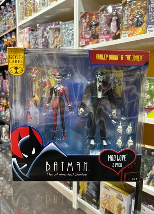 The Animated Series DC Direct Harley Quinn & The Joker (Mad Love) (Gold Label), marca: Batman, estado: Novo com etiquetas, tamanho: Tamanho único, €60.00, €63.70 inclui Proteção do Comprador Pro