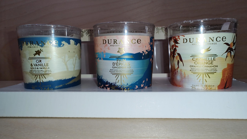 Set of 3 Scented Durance Candles 4