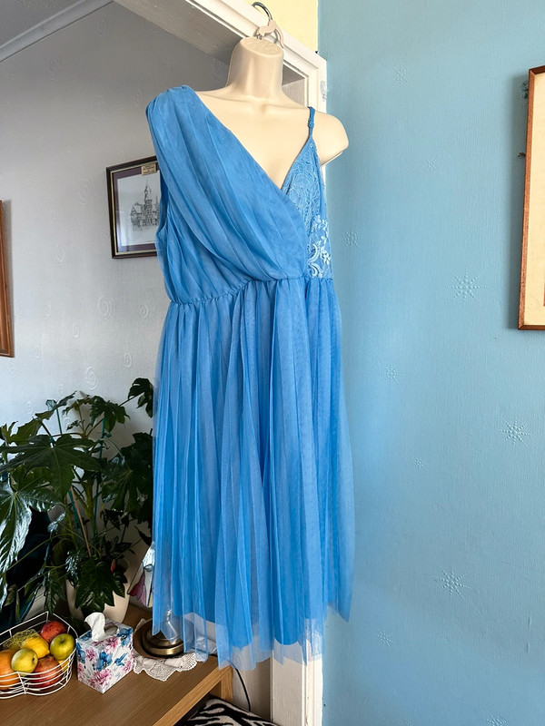 asos design Tulle Midi Prom Dress With Lace Bodice size 16 Vinted