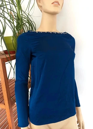 Blusa azul gemas y espalda descubierta – Talla XS (34), marca: SuiteBlanco, estado: Muy bueno, tamaño: XS / 34 / 6, 6,00 €, 7,00 € Protección al comprador incluida
