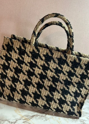 Sac cabas à paillettes motif pied-de-poule, condition: New without tags, €25.00, €26.95 includes Buyer Protection