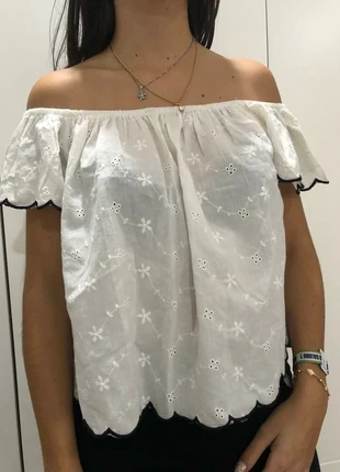 Blusa branca, marca: C&A, estado: Muito bom, tamanho: S / 36 / 8, €2.50, €3.33 inclui Proteção do Comprador
