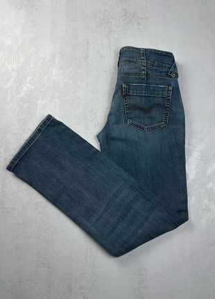 Jean femme Levi's 702 original rétro - Taille basse - Poches zipées - Taille 38 (M) - Bleu, brand: Levi Strauss & Co., condizioni: Ottime, taglia: M / IT 42 / EU 38, €25.00, €26.95 include la Protezione acquisti