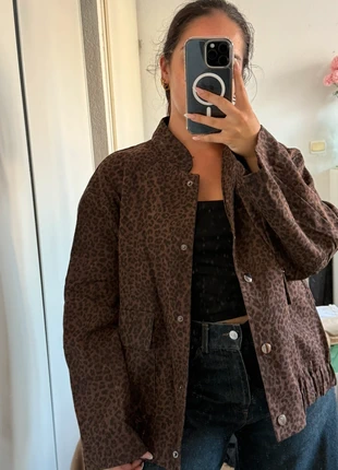 Veste oversize léopard marron – Retro&Icone – Taille L, marke: Boutique indépendante, zustand: Neu, mit Etikett, größe: L / 40 / 12, 59,00 €, 62,65 € inklusive Vinted-Käuferschutz