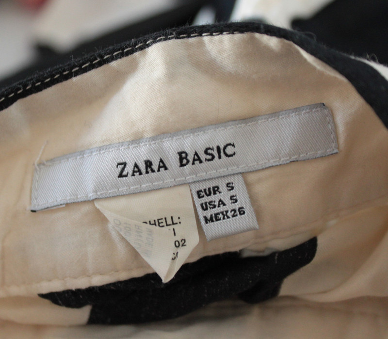 Jupe Longue noire et blanche Zara 3