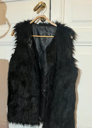 Gilet pelliccia nero, merk: Vintage Dressing, staat: Nieuw zonder prijskaartje, maat: M / 38 / 10, € 8,00, € 9,10 inclusief Kopersbescherming