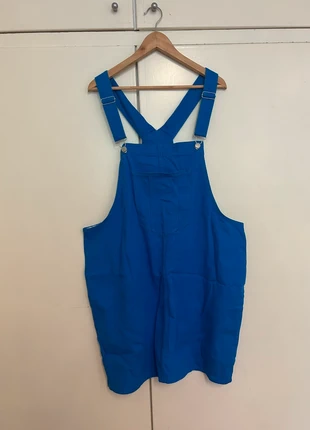 Blauwe salopettejurk – maat 4XL – nieuw zonder prijskaartje, merk: Shein, staat: Nieuw zonder prijskaartje, maat: 4XL / 48 / 20, € 10,00, € 11,20 inclusief Kopersbescherming