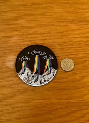 Ufo rainbow alternative embroidered patch, brand: Alternative, condition: Very good, £1.55, £2.33 includes Buyer Protection