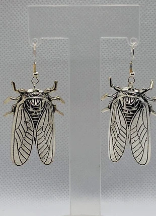 Boucles cigales antique argentées, estado: Muito bom, €5.00, €5.95 inclui Proteção do Comprador