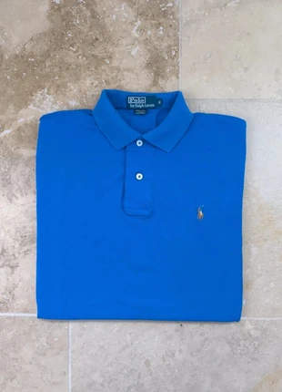 Polo Ralph Lauren homme S pima coton bleu logo coloré excellent état, marca: Ralph Lauren, estado: Muito bom, tamanho: S, €27.99, €30.09 inclui Proteção do Comprador Pro