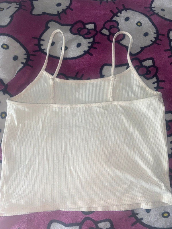 Crème cropped cami 2