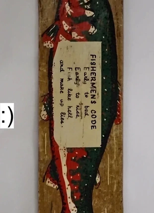 Vintage Fisherman's Code wall plaque
hand painted, merk: sign fishermen, staat: Goed, € 15,00, € 16,45 inclusief Kopersbescherming