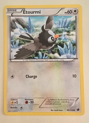 Étourmi ~ NB ~ Glaciation Plasma, marke: Pokémon, zustand: Sehr gut, 1,00 €, 1,75 € inklusive Vinted-Käuferschutz