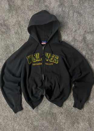 Sweat Hoodie zip up Vintage Champion Y2K y2k Baggy large noir - M, marque: Champion, état: Très bon état, taille: M, 27,00 €, 29,05 € Protection acheteurs incluse