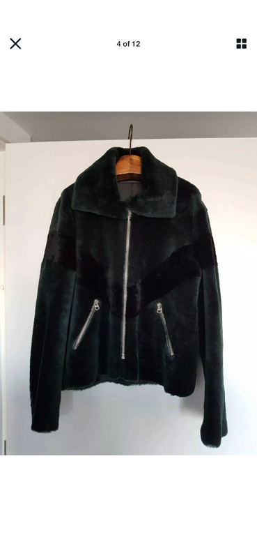 Shearling leather jacket by Sandro | Vinted
