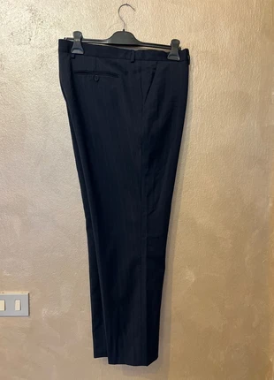 Pantalone Paul Smith color blu marino fantasia a righe taglia 52 it 💯% lana, merk: Paul Smith, staat: Heel goed, maat: W42 | FR 52, € 10,00, € 11,20 inclusief Kopersbescherming