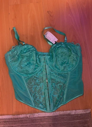 Corset encaje menta, merk: Primark, staat: Nieuw met prijskaartje, € 5,00, € 5,95 inclusief Kopersbescherming
