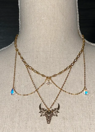 Collier original crâne de buffle avec des pampilles, condition: Very good, €27.00, €29.05 includes Buyer Protection