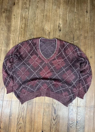 Pull maille vintage motifs carreaux multicolore L, marque: Vintage Dressing, état: Bon état, taille: L, 8,40 €, 9,52 € Protection acheteurs (Pro) incluse