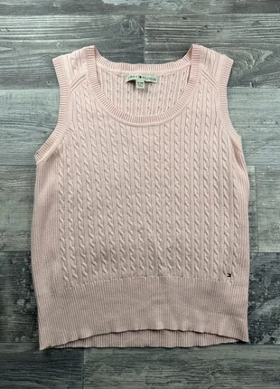 Pull torsadé sans manche Tommy Hilfiger Rose taille XL, marque: Tommy Hilfiger, état: Très bon état, taille: XL / 42 / 14, 13,00 €, 14,35 € Protection acheteurs (Pro) incluse