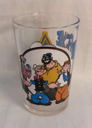 Verre à moutarde vintage – Popeye, Olive & Brutus – Opéra Mundi / KFS, estado: Bom, €5.00, €5.95 inclui Proteção do Comprador